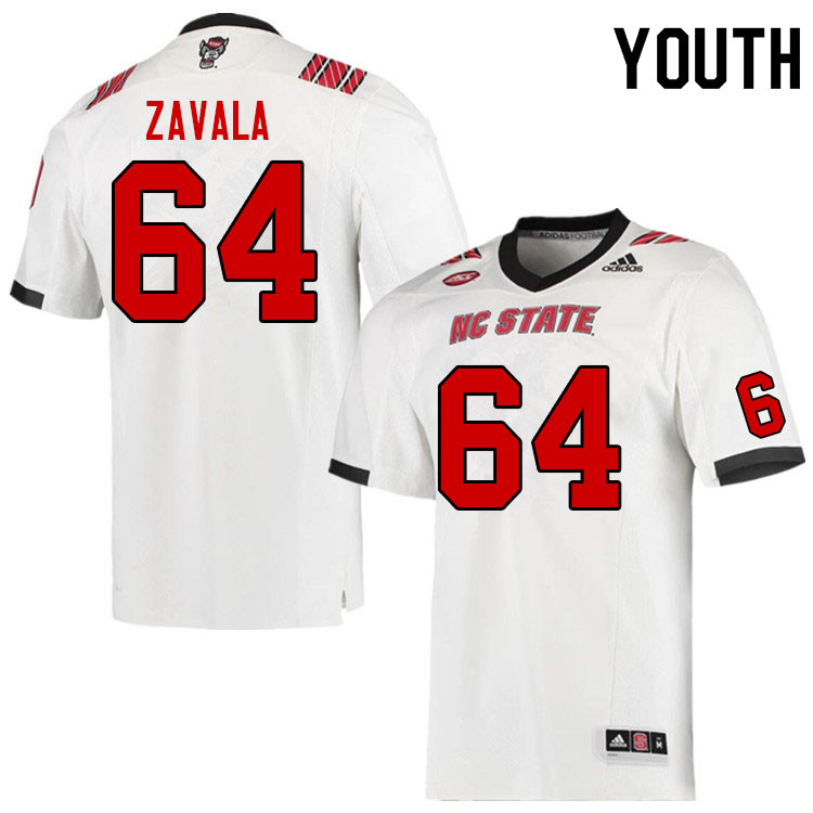 Youth #64 Chandler Zavala NC State Wolfpack College Football Jerseys Sale-Red